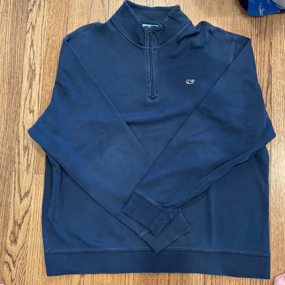 Quarter Zip Navy Vineyard Vines sweater